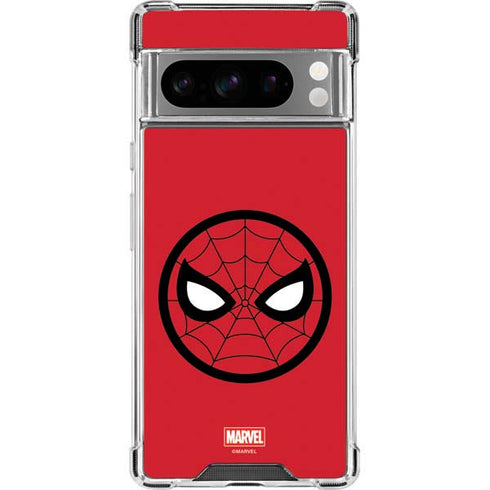 Marvel Spiderman Spiderman Emblem Google Pixel 8 Pro Clear Case
